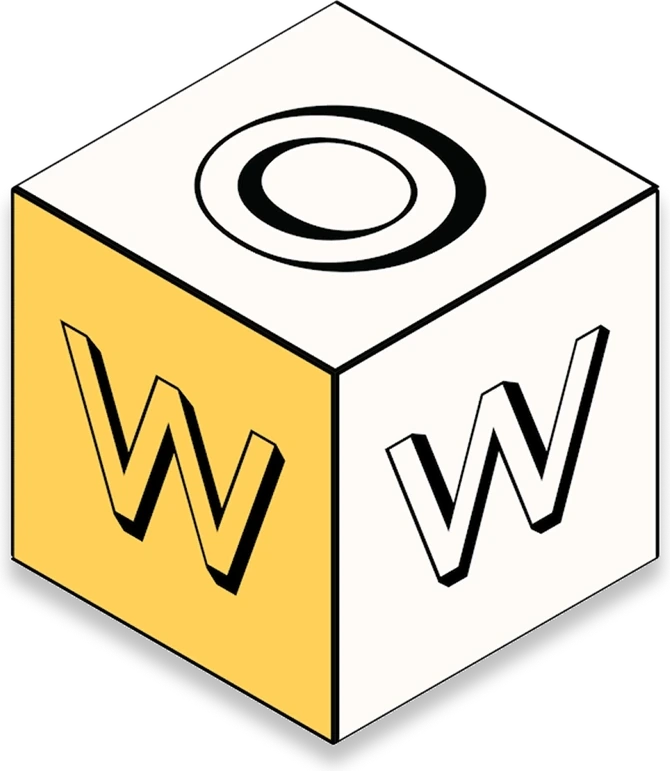 Wisdom Of Wednesdays cube logo.